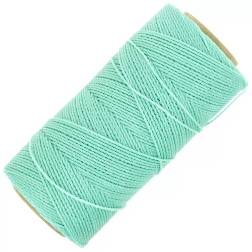 Bobine de fil ciré Linhasita pour micro macramé 1 mm - Mint Green (1444) x168m