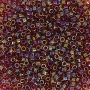 Miyuki Delica 11/0 DB1748 - Cranberry Lined Chartreuse AB x8g|raw }}