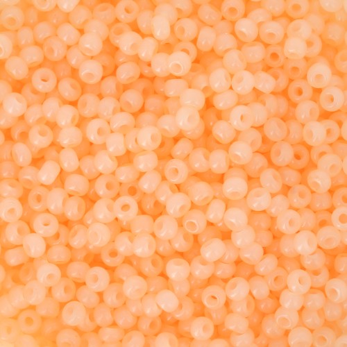 Perles rocailles Preciosa  11/0 2 mm - Solgel - Orange 1 Dyed Alabaster x20g