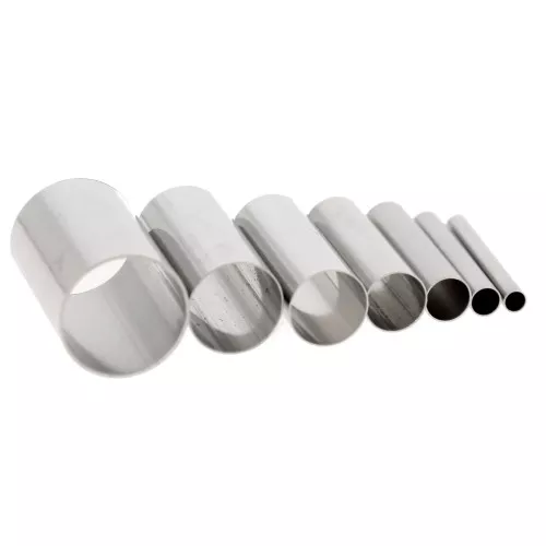 Assortiment d'emportes-pièces cylindre pour pâte polymère - Acier inoxydable x7