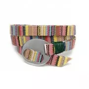 Fermoir ovale 14x12 mm pour lacet 5 mm doré rose x1