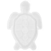 Moule silicone pour réaliser une coupelle forme tortue 14.5x21 cm - Transparent x1