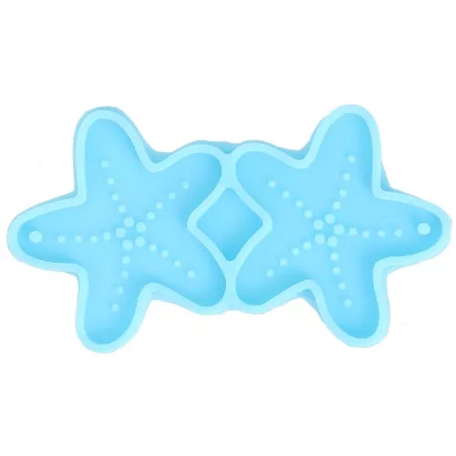 Moule silicone pour réaliser des pendentifs étoile de mer résine époxy x1