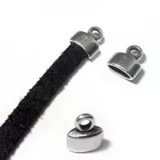 Embout pour lacet plat 5 mm doré à l'or fin x1