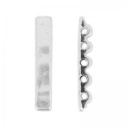 Intercalaire 5 rangs 42x7 mm Placage Argent fin vieilli x1|raw }}