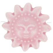 Perle soleil 19 mm en céramique - Rose x1|raw }}