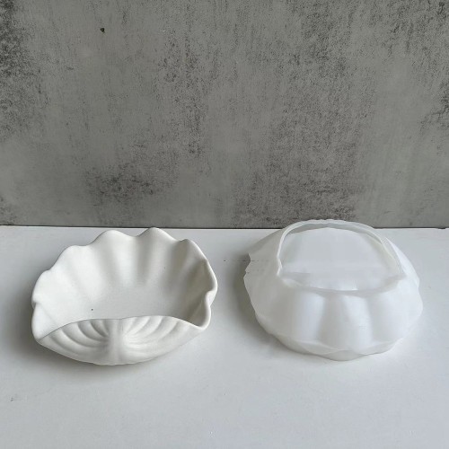 Moule silicone pour réaliser une coupelle forme coquillage 14x16 cm - Transparent