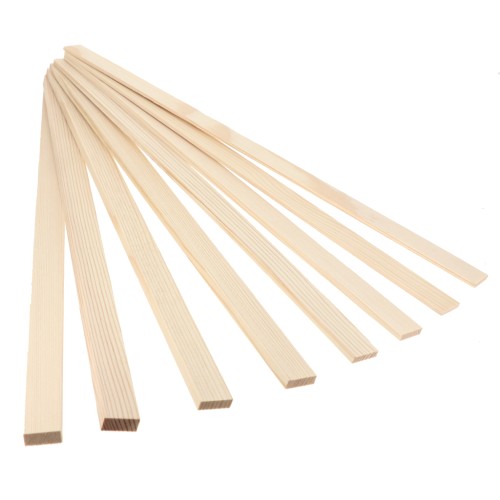 Cales en bois pour pâte polymère - 3 mm à 10 mm - Naturel x8