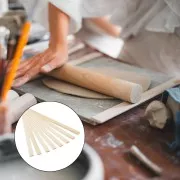 Bâtons de guidage en bois pour pâte polymère - 3 mm à 10 mm - Naturel x8