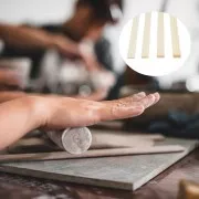 Cales en bois pour pâte polymère - 3 mm à 10 mm - Naturel x8