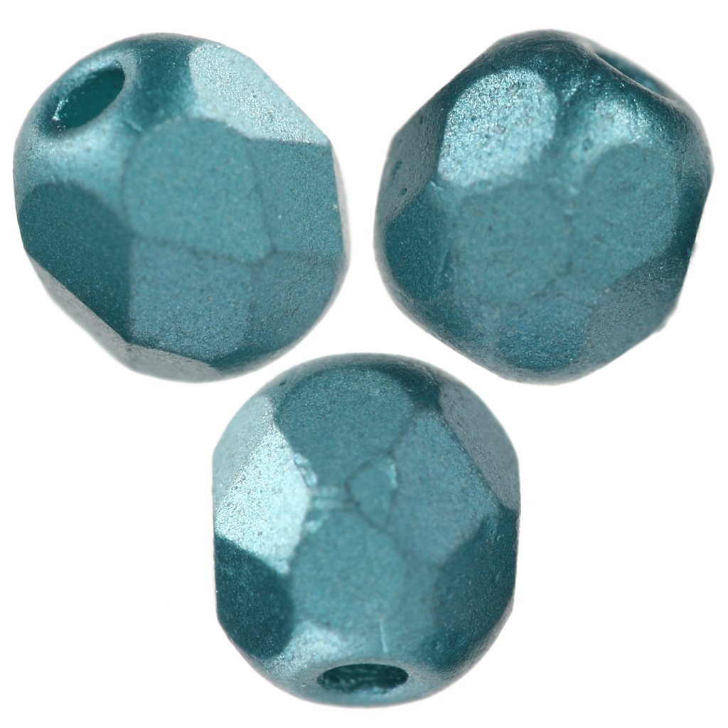 100 Perles Facettes De Bohême 4 Mm - Couleur émeraude AB - Marque Preciosa - Fabriqué En France