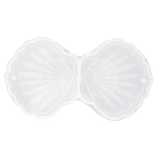 Moule silicone pour réaliser des pendentifs coquillage 36x40 mm - Transparent x1