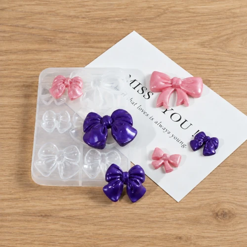 Moule silicone pour réaliser des noeuds papillons x1