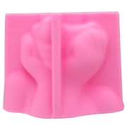 Moule silicone pour réaliser un objet déco forme visage - Rose x1
