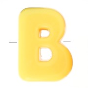 Assortiment perles lettre alphabet 20x15 mm en acrylique - B - Multicolore x10|raw }}