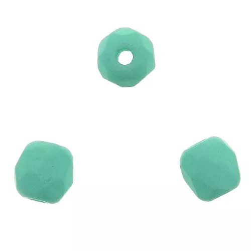 Facettes 3 mm Alabaster Saturated Teal x50