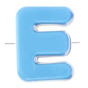 Assortiment perles lettre alphabet 20x15 mm en acrylique - E - Multicolore x10|raw }}