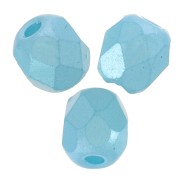 Facettes 3 mm Alabaster Pastel Aqua x50