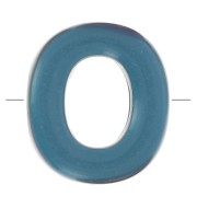 Assortiment perles lettre alphabet 20x17 mm en acrylique - O - Multicolore x10|raw }}