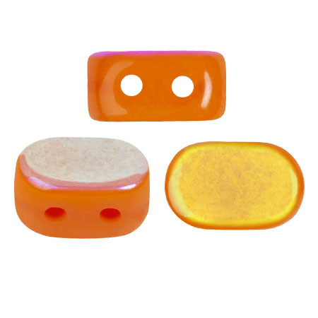 Perles en verre Lipsi® par Puca® 4x6 mm - Bright carrot AB x10g