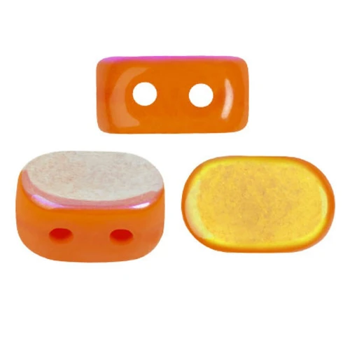 Perles en verre Lipsi® par Puca® 4x6 mm - Bright carrot AB x10g