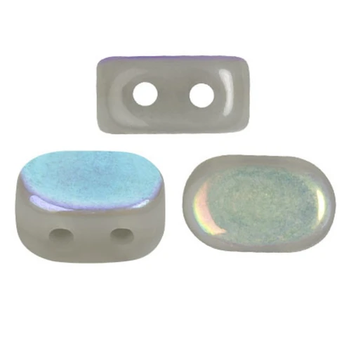 Perles en verre Lipsi® par Puca® 4x6 mm - Dapple Gray AB x10g