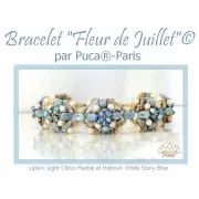 Perles en verre Lipsi® par Puca® 4x6 mm - Dapple Gray gold spotted x10g