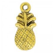 Breloques ananas 20 mm doré vieilli x5|raw }}