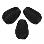 Perles poires facettées 10x7 mm - Jet x20