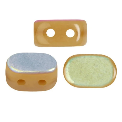 Perles en verre Lipsi® par Puca® 4x6 mm - Yellow Amber AB x10g