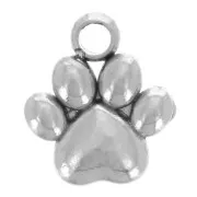 Breloque patte de chien 6.7x6 mm - Acier inoxydable 304 x1