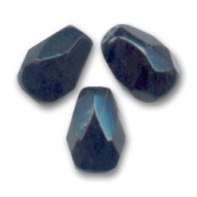 Poires facettées 7x5 mm Jet x25