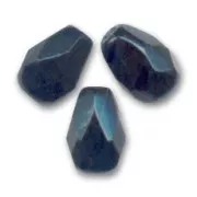 Poires facettées 7x5 mm Jet x25