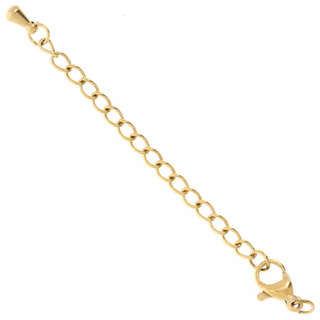 Bracelet De Montre Fleurus - Acier Inoxydable Doré 10 Mm - Chaîne De Sécurité - Neuf Avec étiquettes