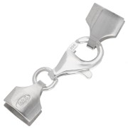 Fermoir mousqueton 9 mm pour Miyuki 11/0 4 rangs - Argent 925 x1