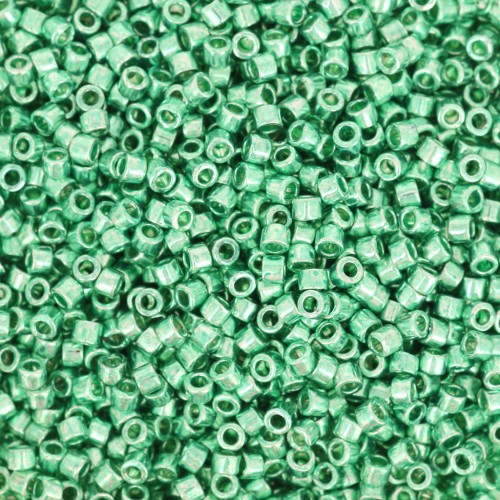 Miyuki Delica 11/0 DB0426 - Dark Mint Green Galvanized x8g
