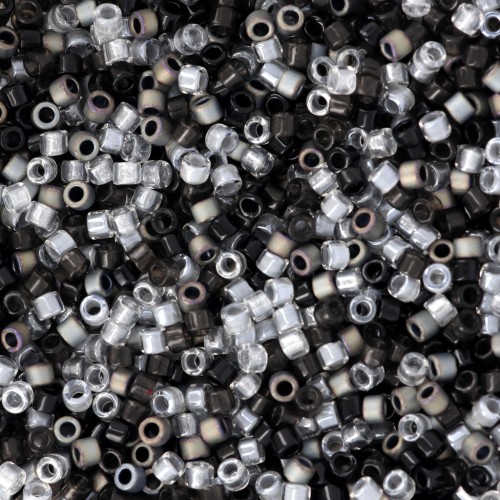 Mix Miyuki Delica 11/0 - Grey Mist x8g
