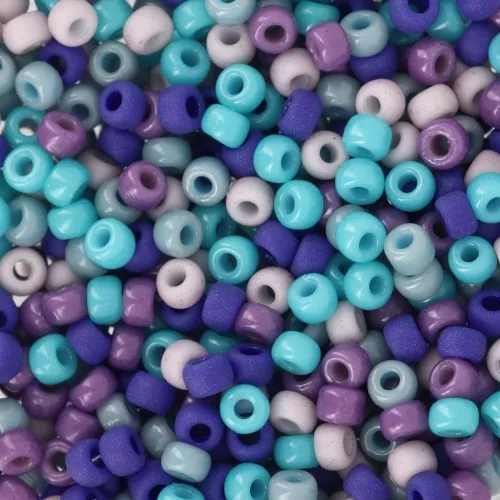 Mix de rocailles Miyuki 8/0 - Blue Sparkle x8g
