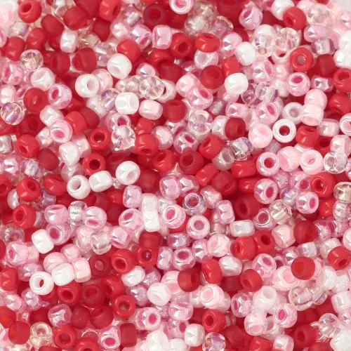 Mix de rocailles Miyuki 11/0 - Valentine x8g