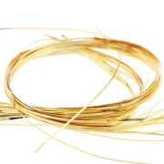 Fil de lame brillant 1 mm - Doré x4gr