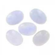 Cabochon ovale 14x10 mm Agate Bleue x1