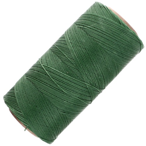 Bobine de fil ciré Linhasita pour micro macramé 0.35 mm - Dark Green (87) x448m