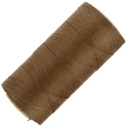 Bobine de fil ciré Linhasita pour micro macramé 0.35 mm - Old Bronze (204) x448m