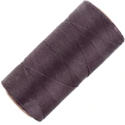 Bobine de fil ciré Linhasita pour micro macramé 0.35 mm - Smoky Purple (211) x448m