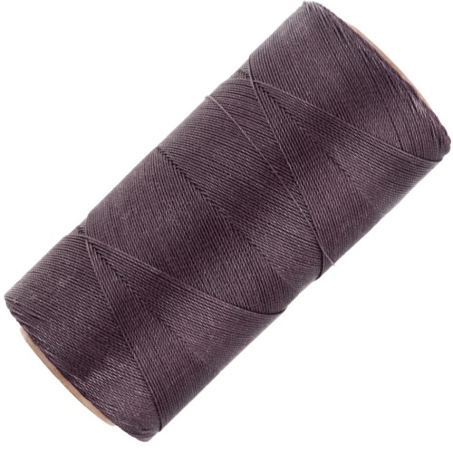 Bobine de fil ciré Linhasita pour micro macramé 0.35 mm - Smoky Purple (211) x448m