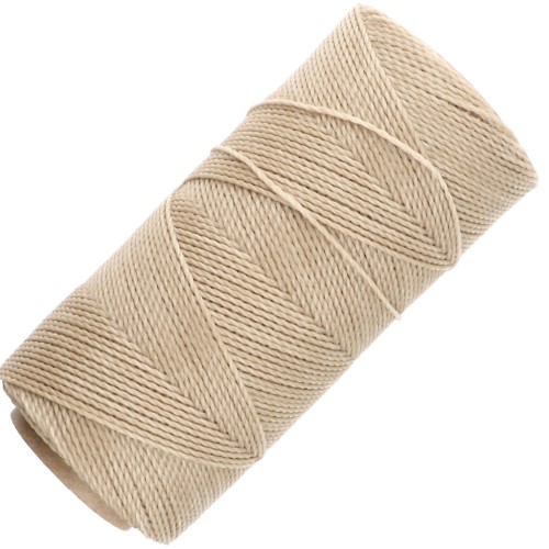 Bobine de fil ciré Linhasita pour micro macramé 1 mm - Blond (483) x168m