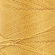 Bobine de fil ciré Linhasita pour micro macramé 1 mm - Moutarde (1466) x168m