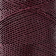 Bobine de fil métallisé ciré Linhasita pour macramé 1.4 mm - Currant (632) x130m
