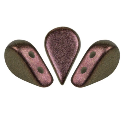 Perles en verre Amos® par Puca® 5x8 mm - Polynesian copper x10g