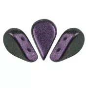 Perles en verre Amos® par Puca® 5x8 mm - Polynesian Dark Purple x10g